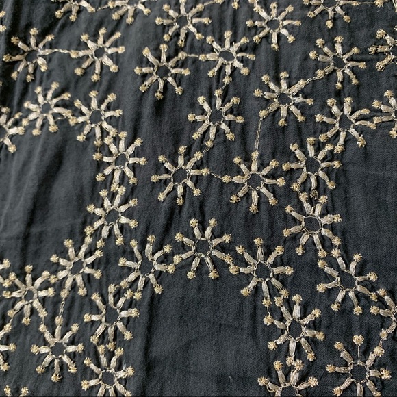 Anthropologie HWR slate w/ silver embroidered tank - Picture 3 of 7